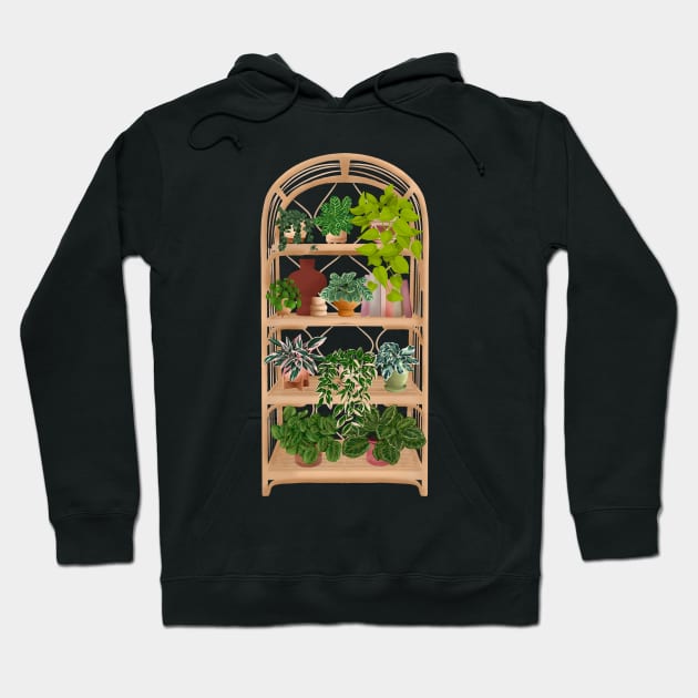 Plant Shelf 6 Hoodie by Gush Art Studio 1